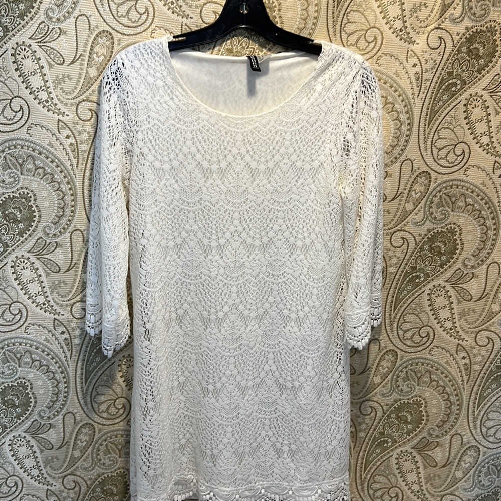 DIVIDED by H&M Lace Mini Dress EUC SZ 8 - Picture 6 of 7